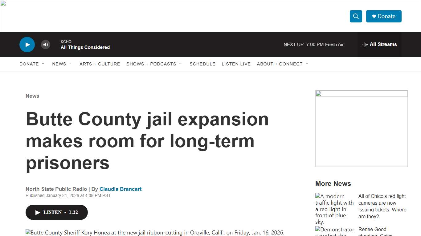 Butte County jail expansion makes room for long-term prisoners NSPR